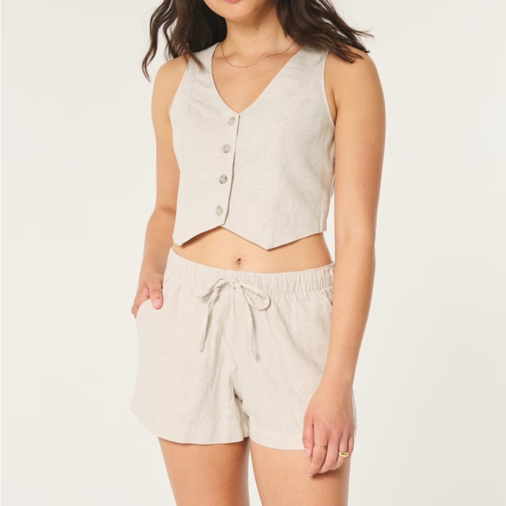 Hollister Ella Linen Shorts